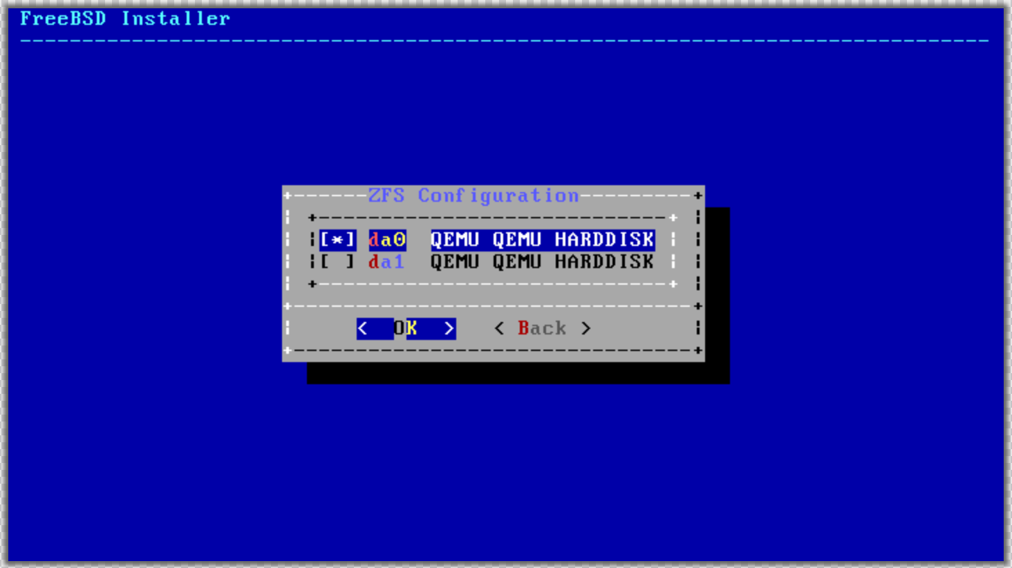 FreeBSD partition confirmation FreeBSD partition confirmation