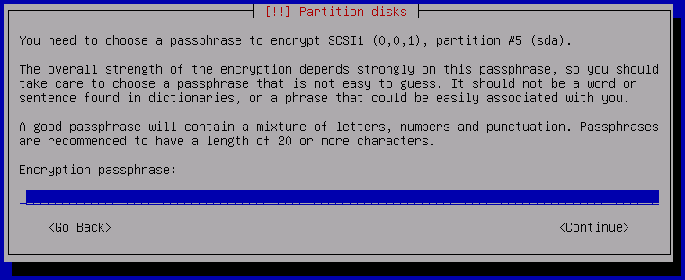 Debian 8 Encryption Passphrase Debian 8 Encryption Passphrase