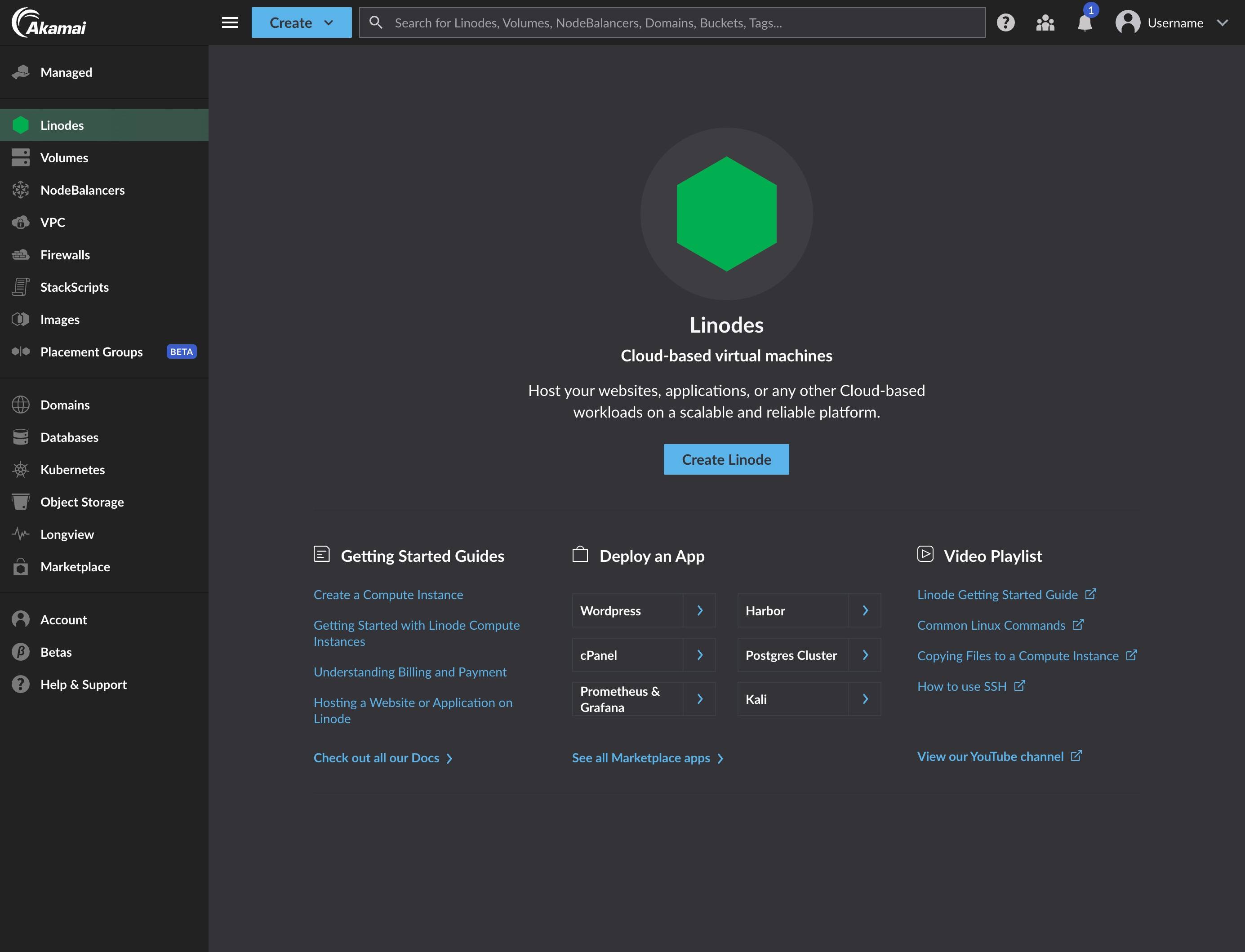 Screenshot of the new dark theme in Cloud Manager Screenshot of the new dark theme in Cloud Manager
